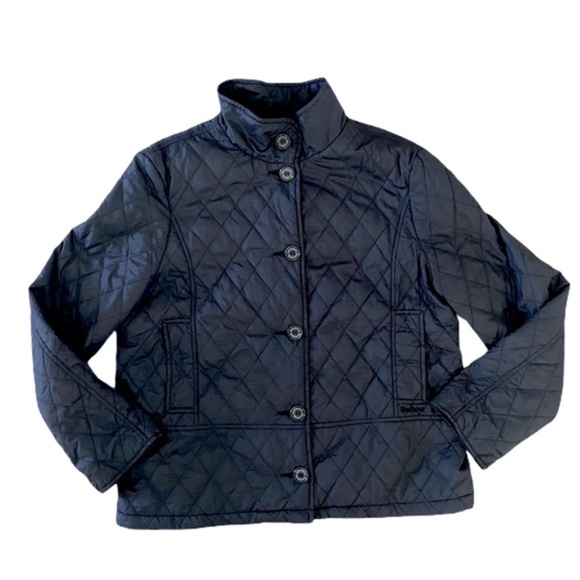 BARBOUR MATT FLYWEIGHT ALICE BLACK QUILTED JACKET - Picture 4 of 7